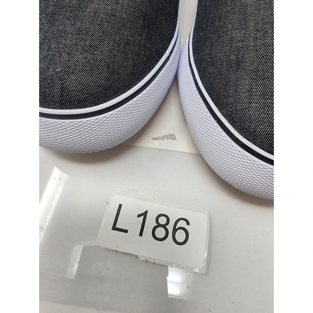 Goodfellow & Co Mens Phillip Slip On Sneakers Gray Cotton Casual Size 12